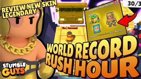 Review New Skin Golden Gloves World Record In Map Rush Hour