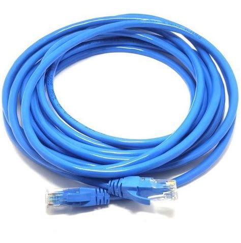 Cabo De Rede 5 Metros Para Internet RJ45 Cat 6 Flexivel Ethernet Lan