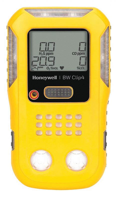 HONEYWELL, HONEYWELL BW BW Clip, Lithium Ion, Multi-Gas Detector - 53TY40|BWC4-Y-N - Grainger