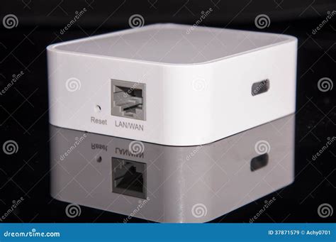 Mini wireless router stock image. Image of computer, network - 37871579
