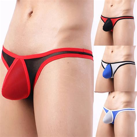 Sous V Tements Taille Basse Pour Hommes Lingerie Sexy Slips U Bulge