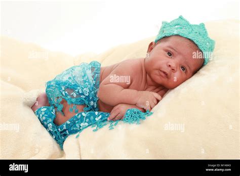 Newborn 3 Week Old Mixed Race Baby Boy Cosy In Nursery Stock Photo Alamy