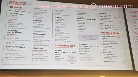 Menu at Sonic fast food, Layton, 437-425 E Gentile St