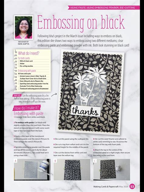 An Article About Embossing On Black