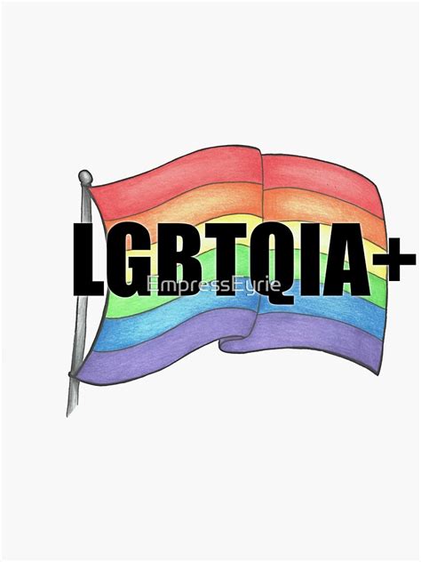 Lgbtqia Flag Sticker By Empresseyrie Redbubble