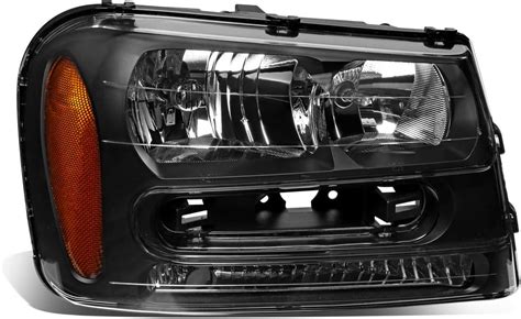 Dna Motoring Oem Hl 0026 R Black Amber Factory Style Passenger Side Headlight Lamp