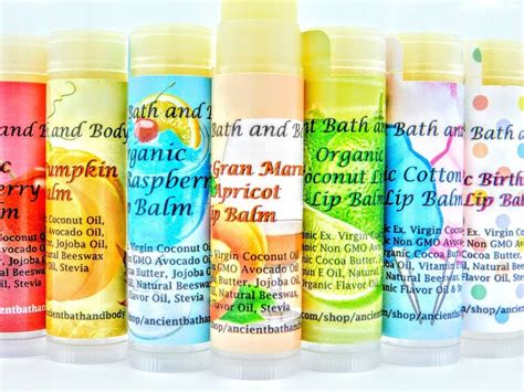 Organic Lip Balms 5 For 20 Choose From 53 Flavors Etsy