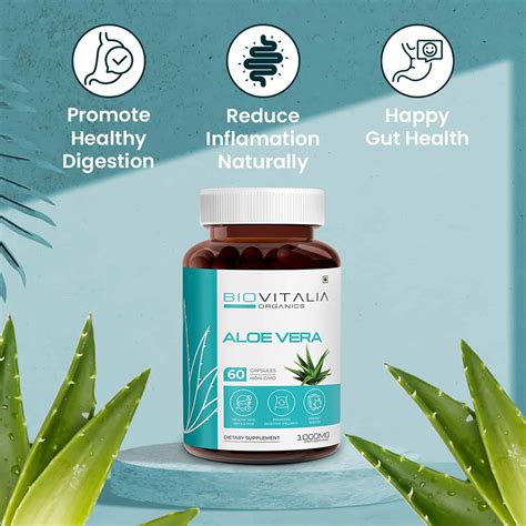 Natural Aloe Vera Supplements Products Biovitalia Organics