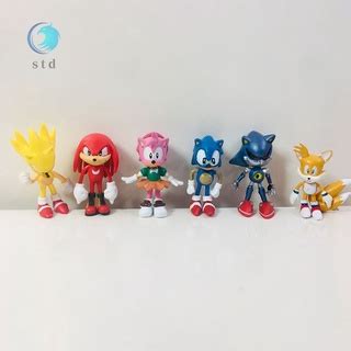 Pcs Sonic Ouri Os Figura Do Brinquedo Brinquedos Dos Desenhos