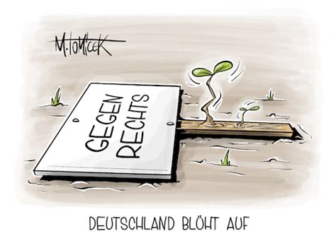 Deutschland Bl Ht Auf Von Mirco Tomicek Politik Cartoon Toonpool