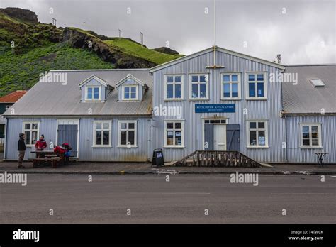 Tourist Information Building Vik I Myrdal Village In Iceland Stock