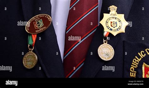 Ncc Republic Day Parade Camp Medal Stock Photo Alamy