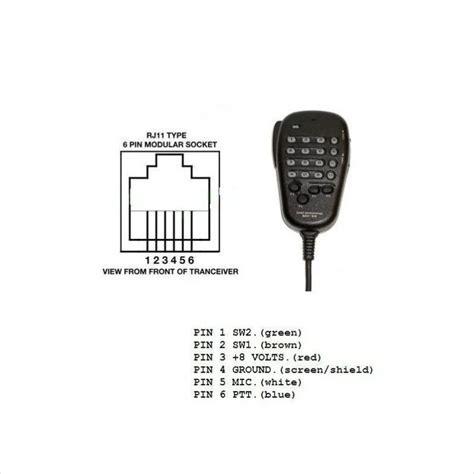 Micr Fono Para Radios Yaesu Dtmf Mh Conector Rj Pines Cuotas