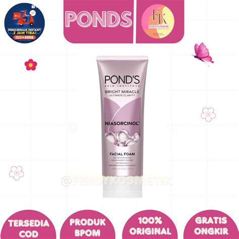 Jual Fk Ponds White Beauty Facial Foam 100ml Kemasan Baru Shopee Indonesia