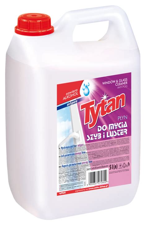 Płyn do mycia szyb i luster Tytan antypara 5l P27080 Środki