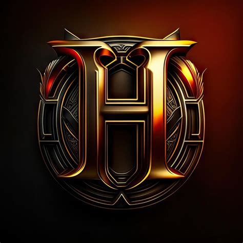 Logotipo De Lujo De La Letra H Foto Premium