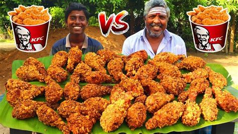 40 Kfc Chicken Eating Crispy Kfc Chicken Eating Epic Fried Chicken