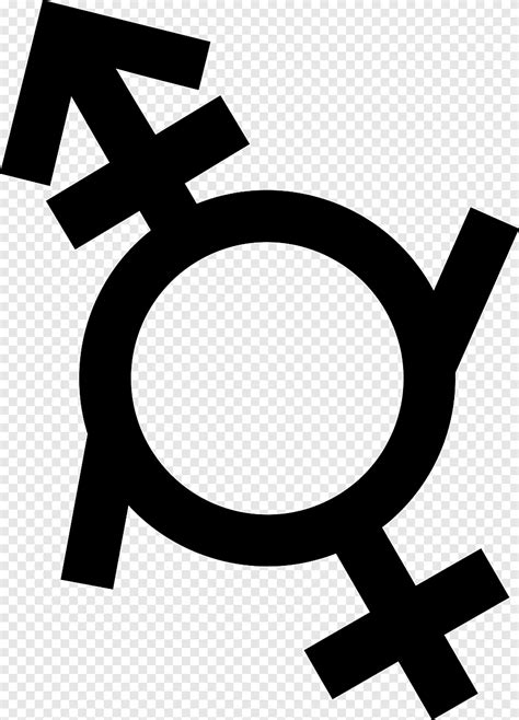 Lack Of Gender Identities Androgyny Gender Symbol G Nero Fluido Sign