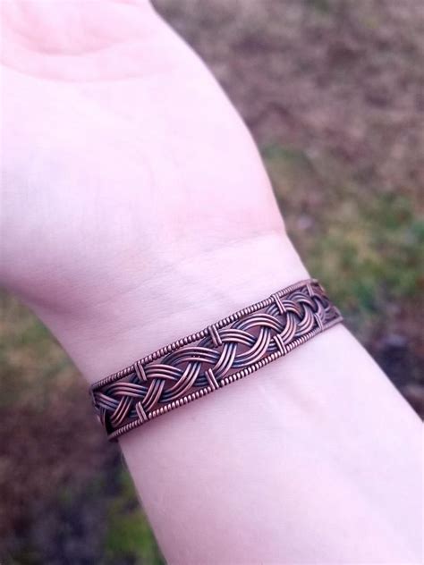 Wire Wrap Tutorial Celtic Knot Viking Braid Bracelet Cuff Etsy Wire