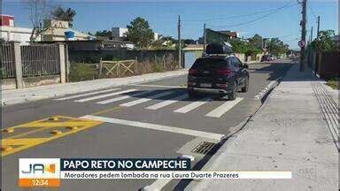 Jornal Do Almo O Sc Papo Reto Moradores Pedem Por Lombada Em Rua