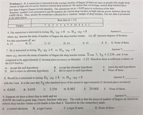 Solved Problems A Statistician Is Interested In The Chegg