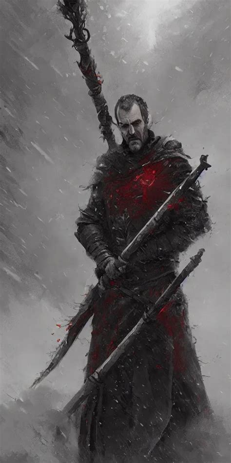 Stannis Baratheon Artstation Jakub Rozalski Flaming Stable