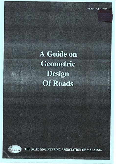 Pdf Ream Guidelines On Geometric Design Of Roads Dokumen Tips