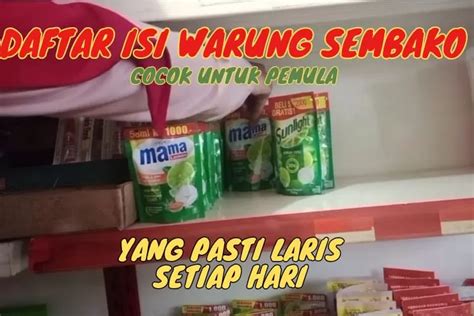 Buka Warung Sembako Tak Perlu Was Was Ini Daftar Isi Warung Sembako