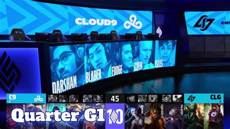 C Vs Clg Game Quarter Final Lcs Lock In Playoffs Cloud