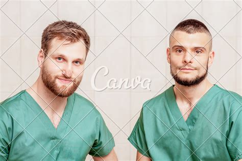 Portrait Of Two Male Massage Therapists Photos By Canva