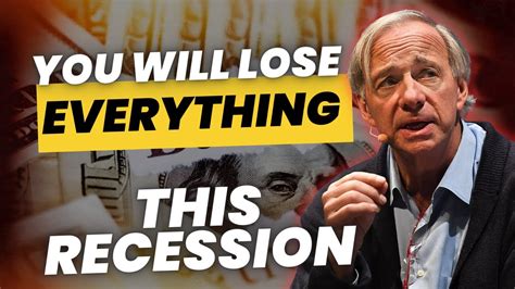 You Will Lose Everything In A Coming Recession Ray Dalio 株式投資 動画まとめ