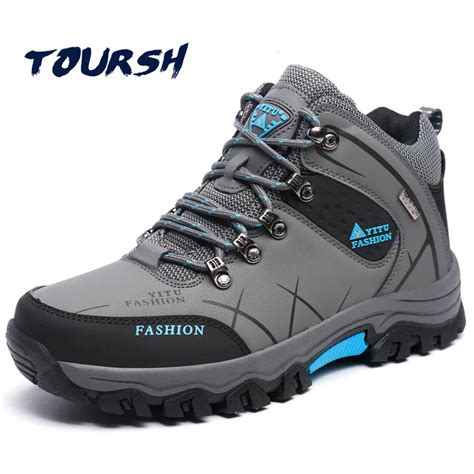 TOURSH Winter Sneakers For Men Walking Mens Waterproof Winter Boots ...