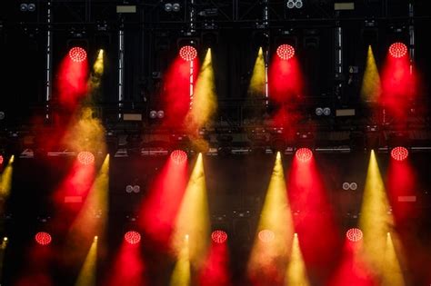 Premium Photo Stage Strobe Lights At Concert Or Music Festival High