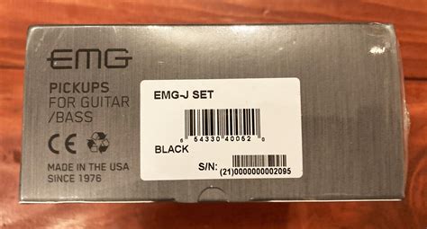 Emg J Set Bass Pickups Black Pickups Imperial Guitar And Soundworks