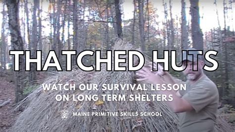 Survival Shelter-Thatched Hut Basics - YouTube