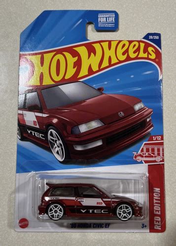 NEW Hot Wheels Target Red Edition Honda Civic EF EBay