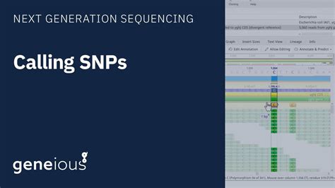 Calling SNPs In Geneious Prime YouTube