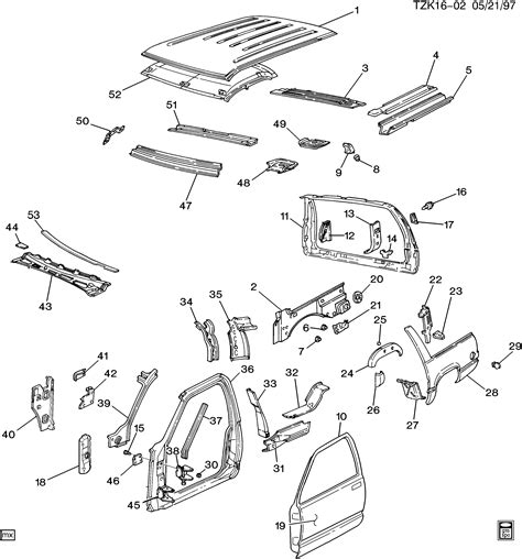 K Pickup Wd Carryover Model Sheet Metal Body Part Roof