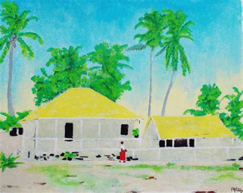 Mindanao Rural Painting by Althea Adah Recuerdo | Saatchi Art