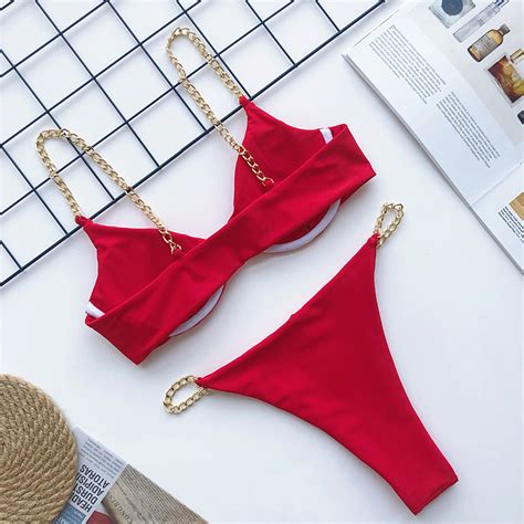 2022 Sexy Women Push Up Bikini Set Swimwear Swimsuit Girl High Cut