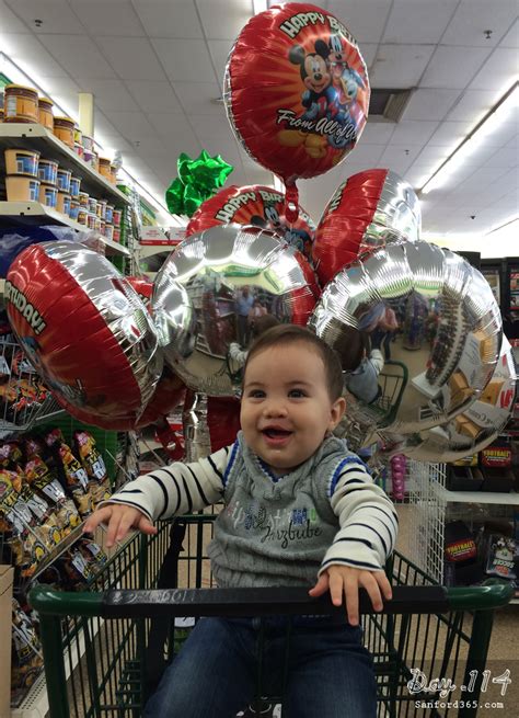 Day 114 - Balloon Shopping at the Dollar Store - Sanford 365