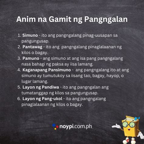 Uri Ng Pangngalan Pangngalang Pantangi Pambalana At Mga Halimbawa Imag