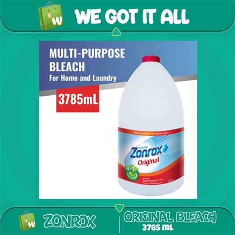 Zonrox Original Multi Purpose Bleach 3785mL 1 Gallon Lazada PH