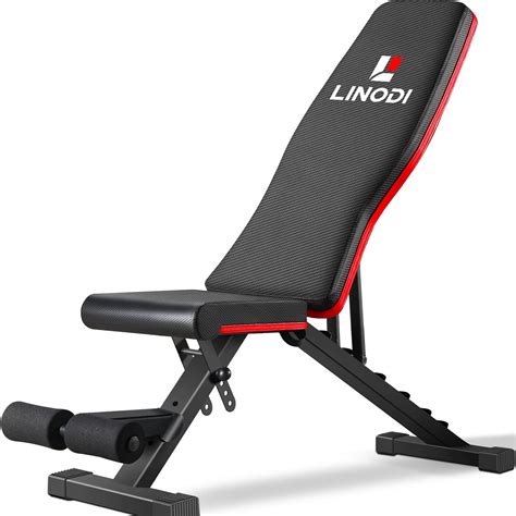 Linodi Weight Bench Adjustable Strength Training Benches For Full Body