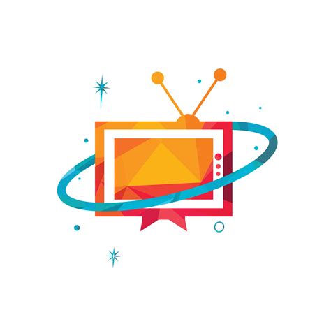 Planet TV vector logo design. Media and Entertainment, Television logo