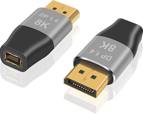 Amazon Duttek 8K DisplayPort To Mini DisplayPort Adapter 2 Pack