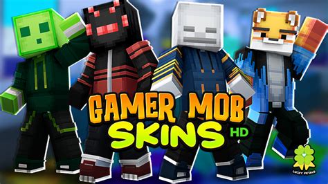 Gamer Mob Skins Hd By The Lucky Petals Minecraft Skin Pack