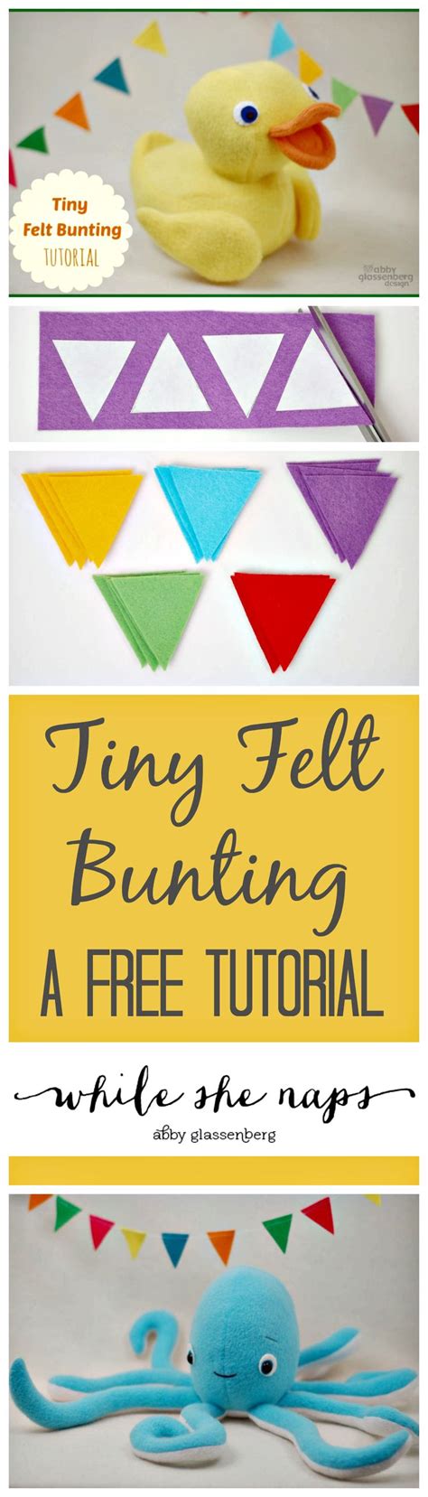 How To Make A Tiny Felt Bunting Felt Bunting