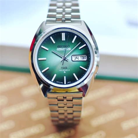 Seiko Ss Actus Green Dial Men Catawiki