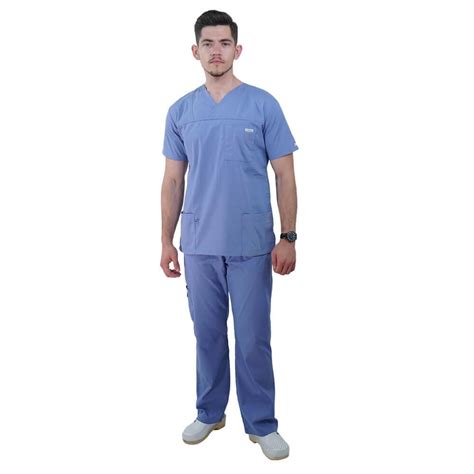 Costum Medical Lotus 4 Basic 1 Unisex Albastru Ciel